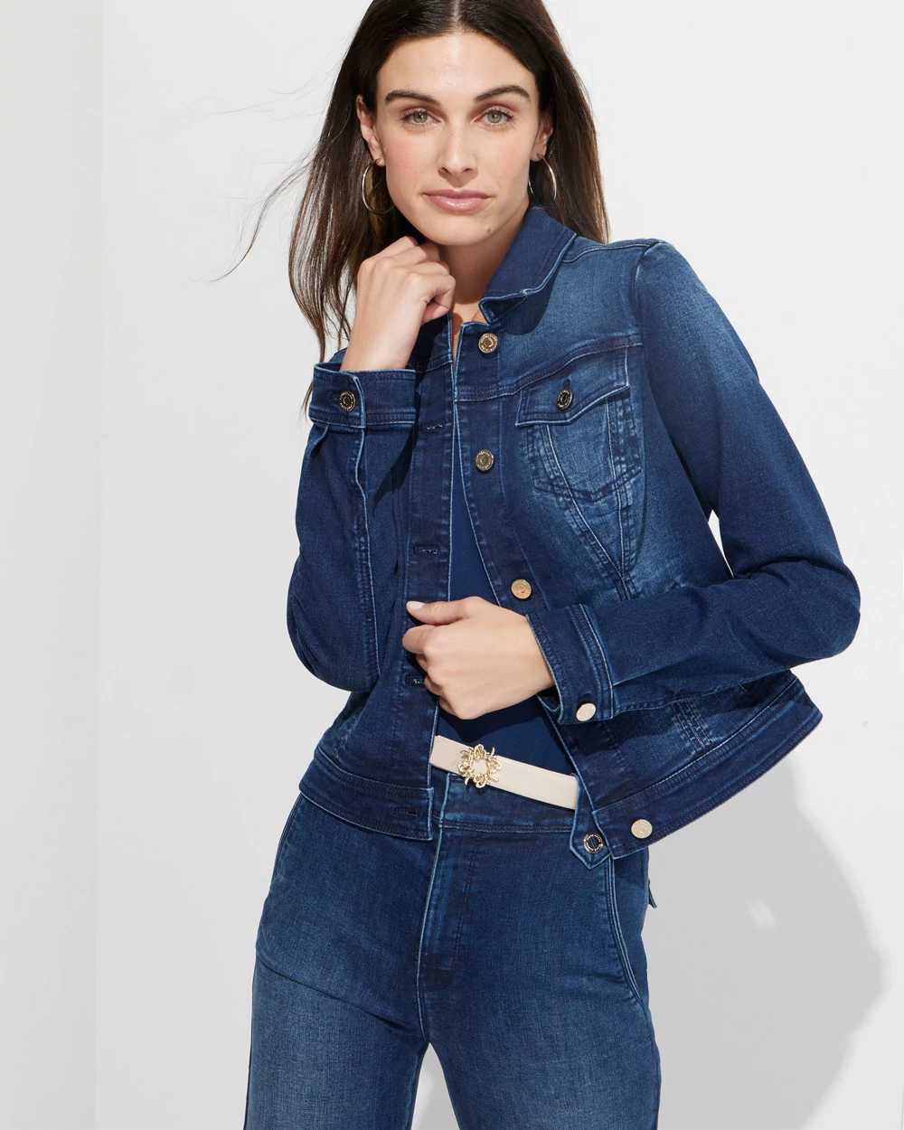 Outlet WHBM Slim Trucker Denim Jacket